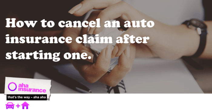 Insurance cancel claim auto car can