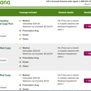 Humana health insurance medicare supplement