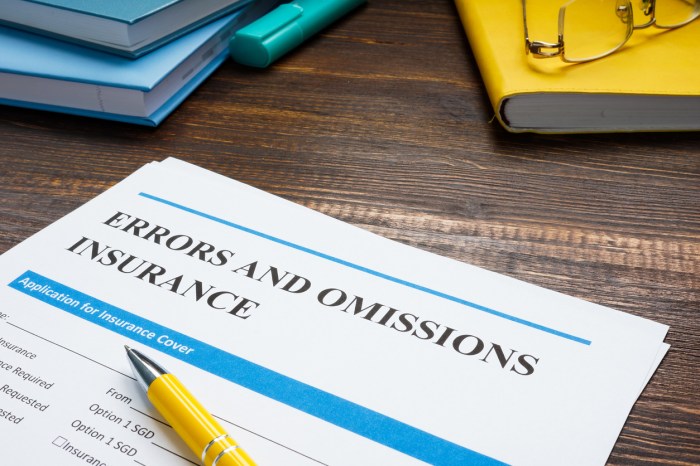 Errors and omissions insurance for bookkeepers