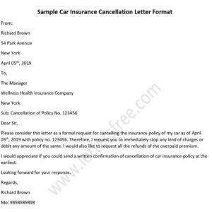 Insurance car cancel request call back